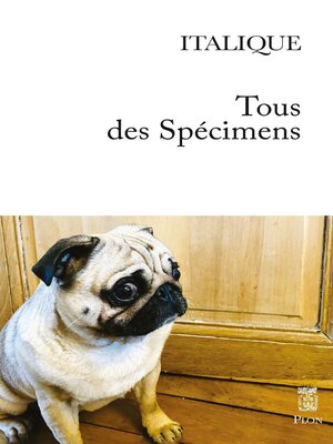 cover image of Tous des spécimens